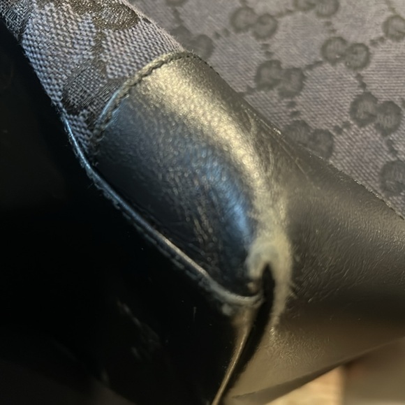 Gucci Guccisma Large Black Tote EUC - Picture 10 of 12
